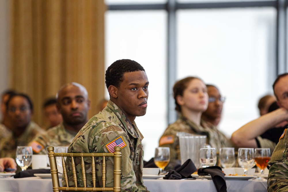 Vietnam War Veteran Tony Marshall Speaks During Black History Observance