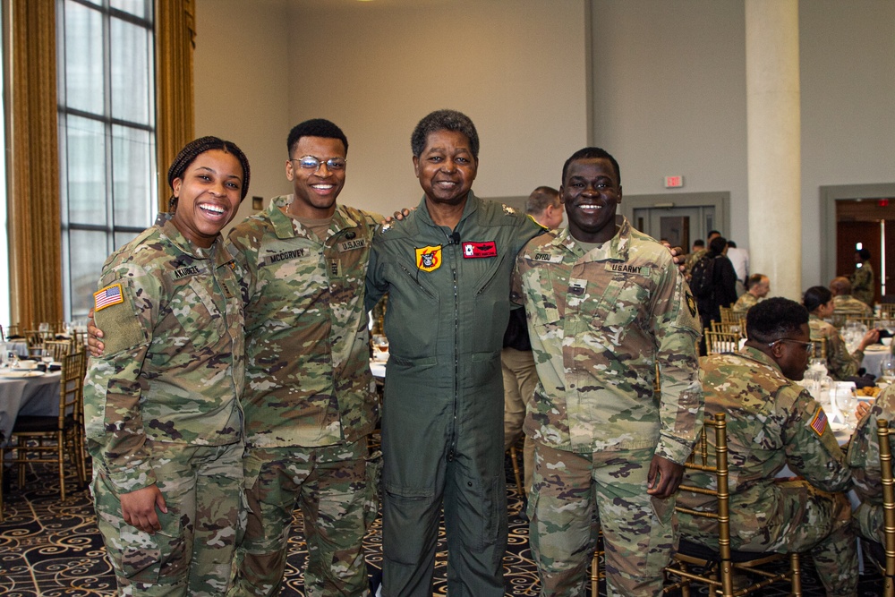 Vietnam War Veteran Tony Marshall Speaks During Black History Observance