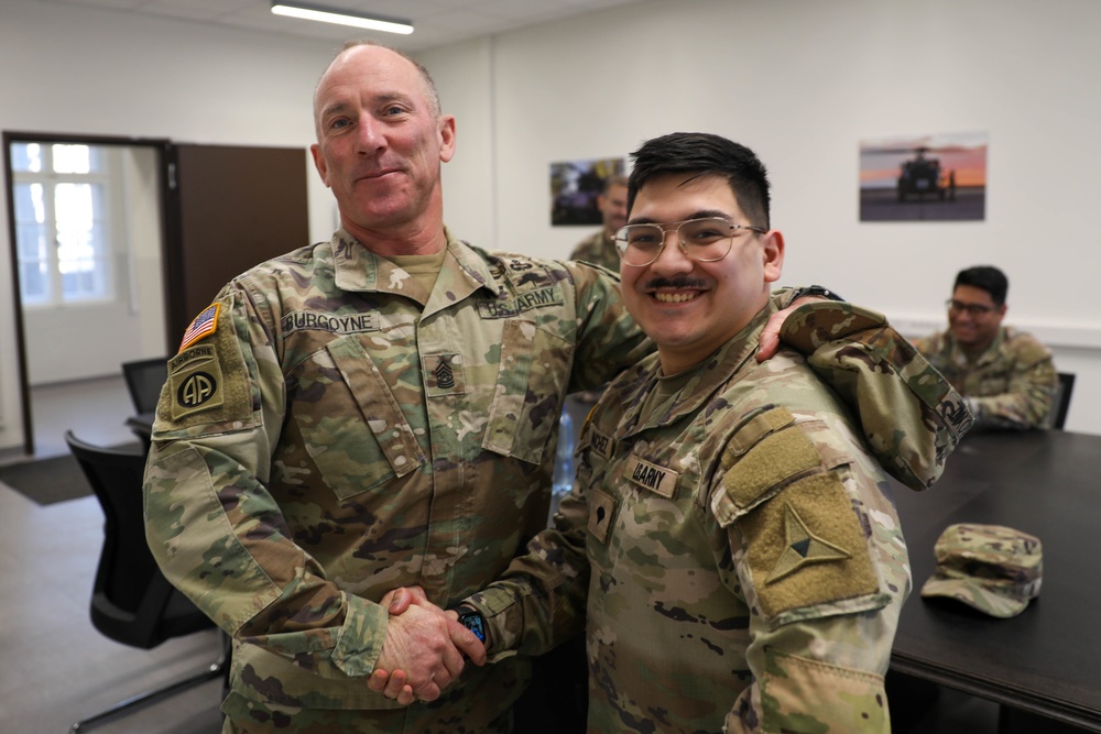 III Armored Corps Command Sergeant Major Burgoyne Visits Poland