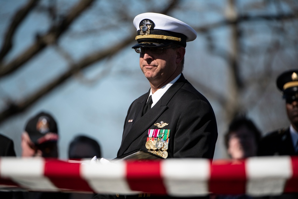 Military Funeral Honors Were Held for U.S. Navy Gunner’s Mate 3rd Class Herman Schmidt in Section 70