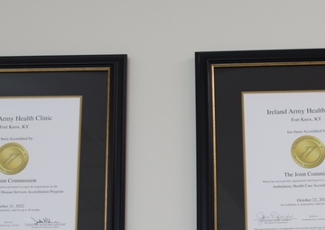 Ireland Army Health Clinic earns the Joint Commission Gold Seal Accreditation