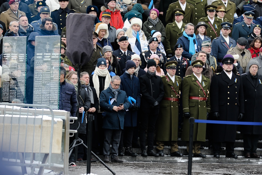 U.S. Army marches in Estonian Independence Day