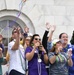 Keesler leadership attends Mardi Gras parade