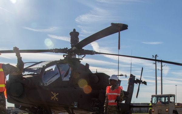 3rd Combat Aviation Brigade Conducts Blade Folding as Part of Port Operations