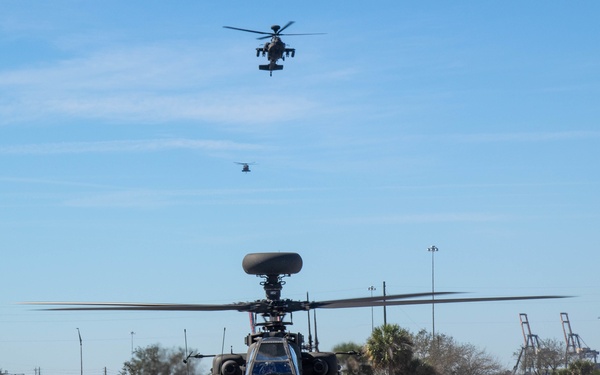 3rd Combat Aviation Brigade Conducts Blade Folding as Part of Port Operations
