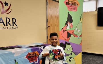11-year-old Fort Knox student authors book, inspires others at Barr library reading