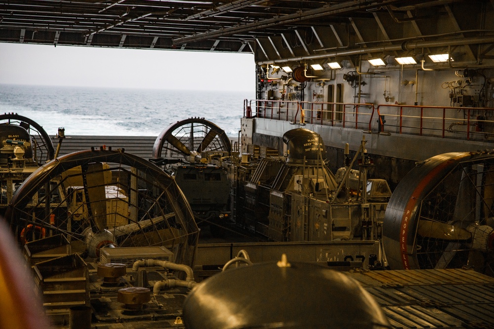 US Naval LCAC Transport U.S. Marines to Shore 