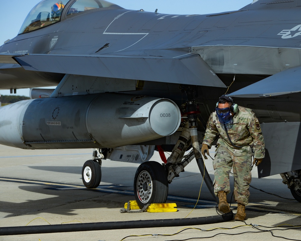 177th Fighter Wing Hosts Air Mobility Command Units For Integrated Combat Turnaround Training