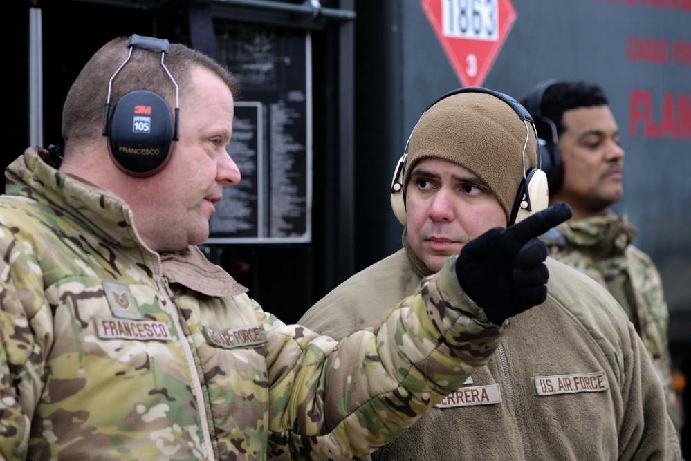 177th Fighter Wing Hosts Air Mobility Command Units For Integrated Combat Turnaround Training