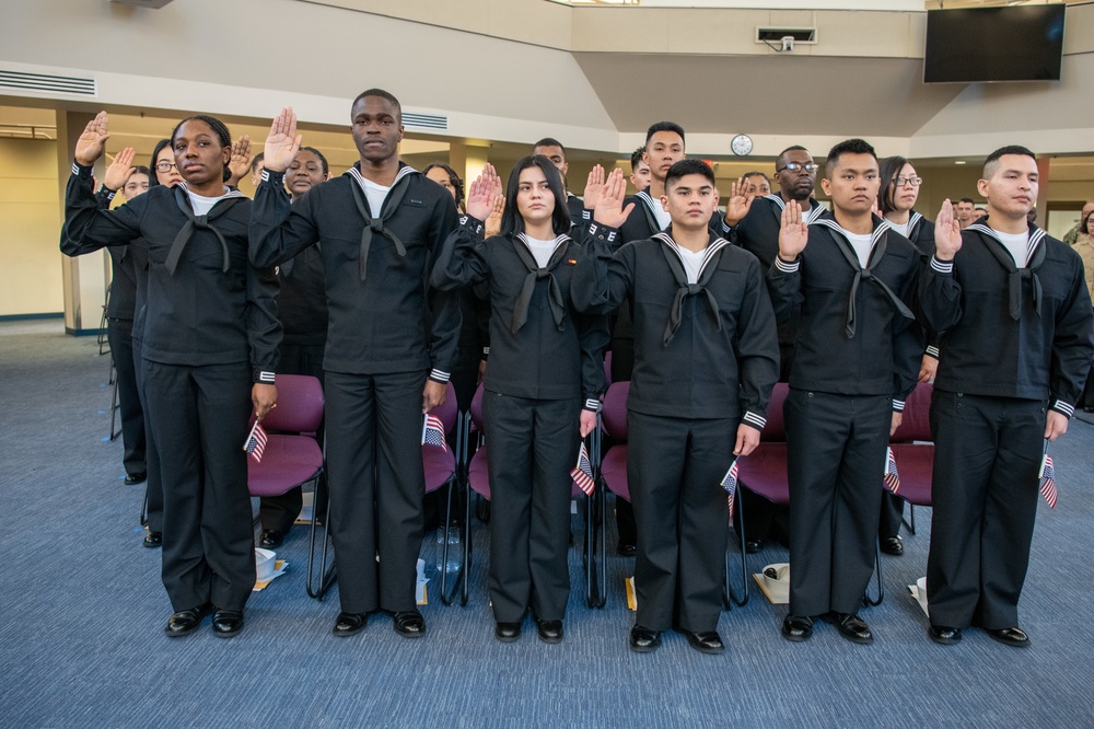 Naturalization Ceremony at US Navy Recruit Training Command