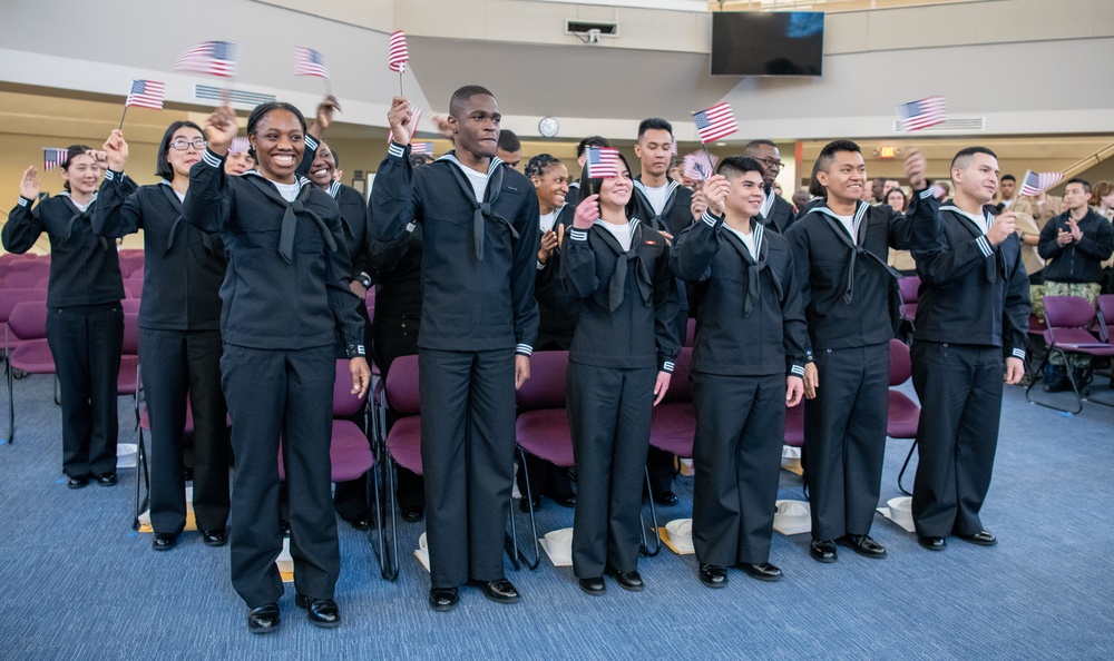 Naturalization Ceremony at US Navy Recruit Training Command