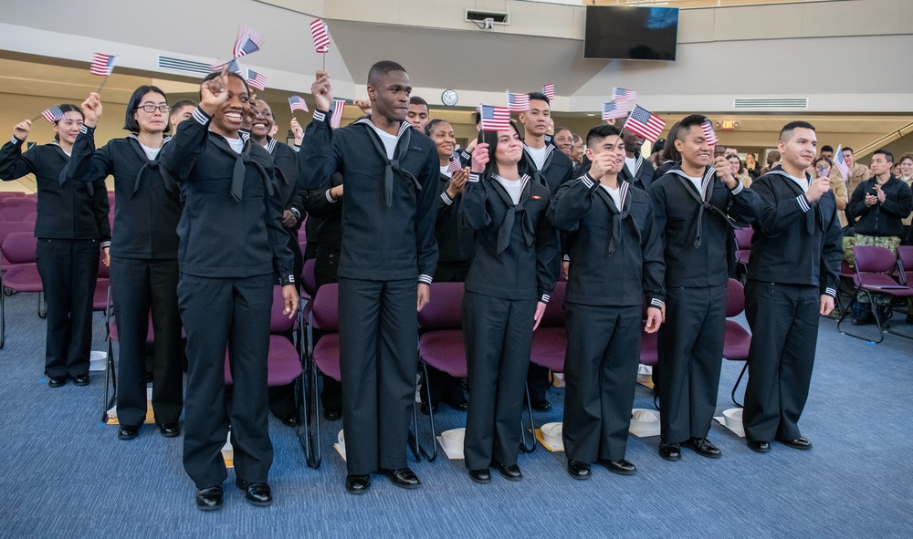 Naturalization Ceremony at US Navy Recruit Training Command