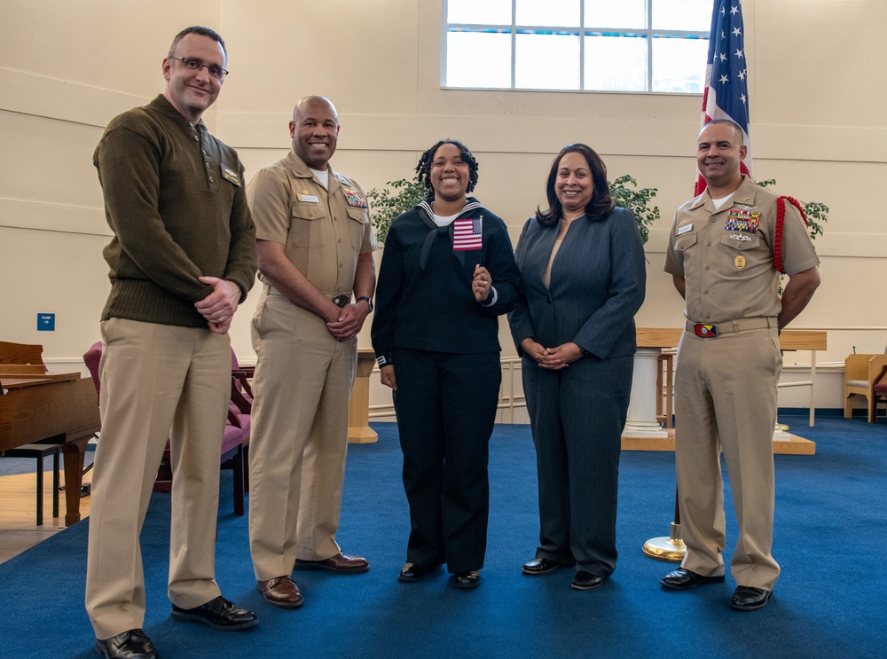 Naturalization Ceremony at US Navy Recruit Training Command