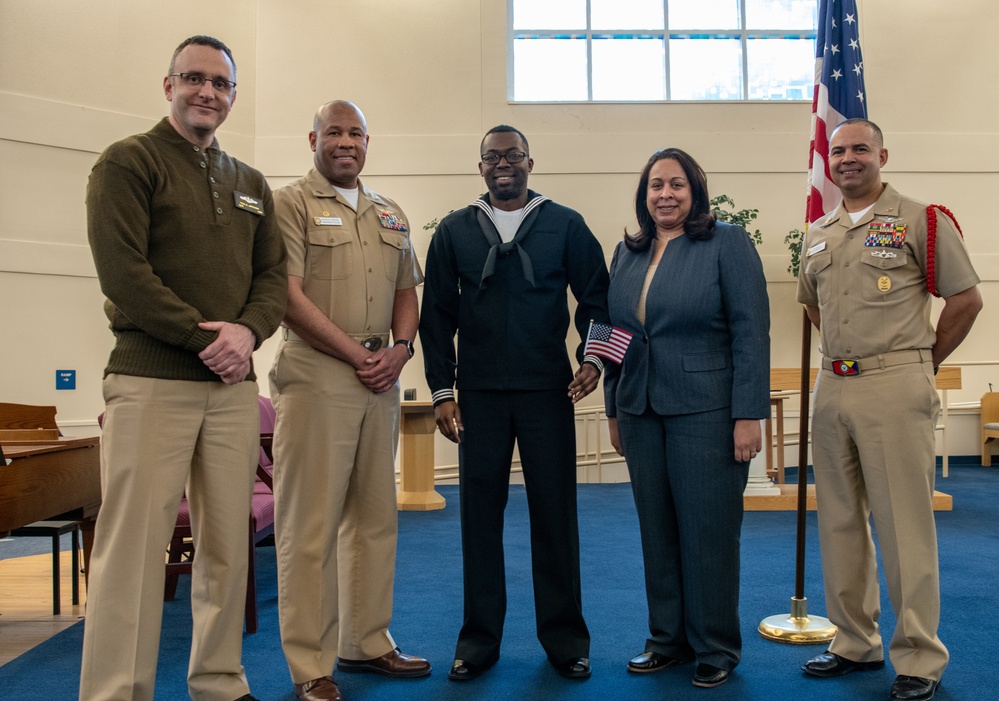 Naturalization Ceremony at US Navy Recruit Training Command