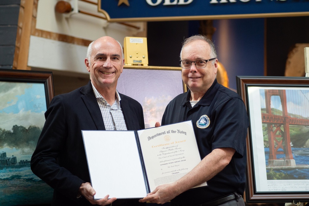 NHHC honors civilian’s efforts in discovery and documentation of U.S. Navy shipwrecks