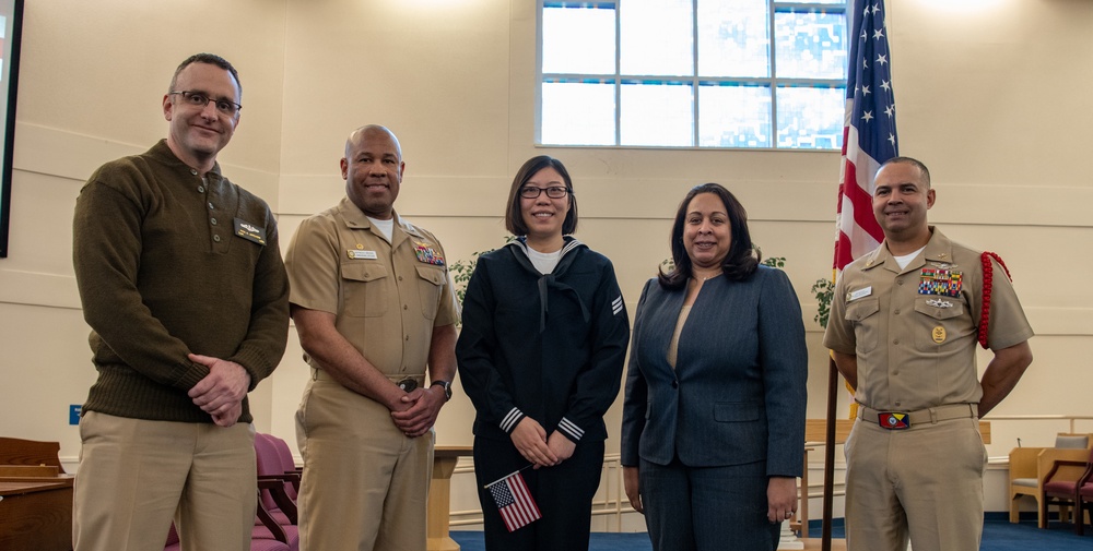 Naturalization Ceremony at US Navy Recruit Training Command