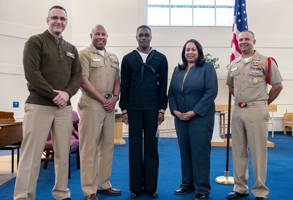 Naturalization Ceremony at US Navy Recruit Training Command