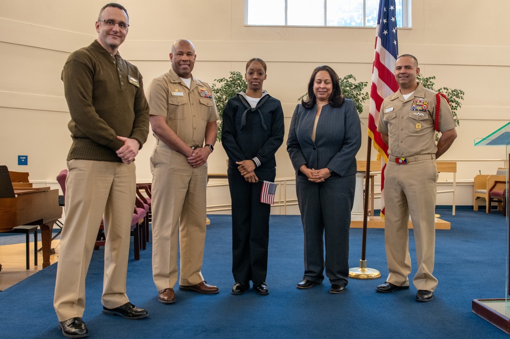 Naturalization Ceremony at US Navy Recruit Training Command