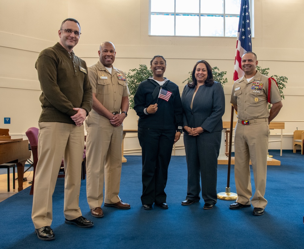 Naturalization Ceremony at US Navy Recruit Training Command