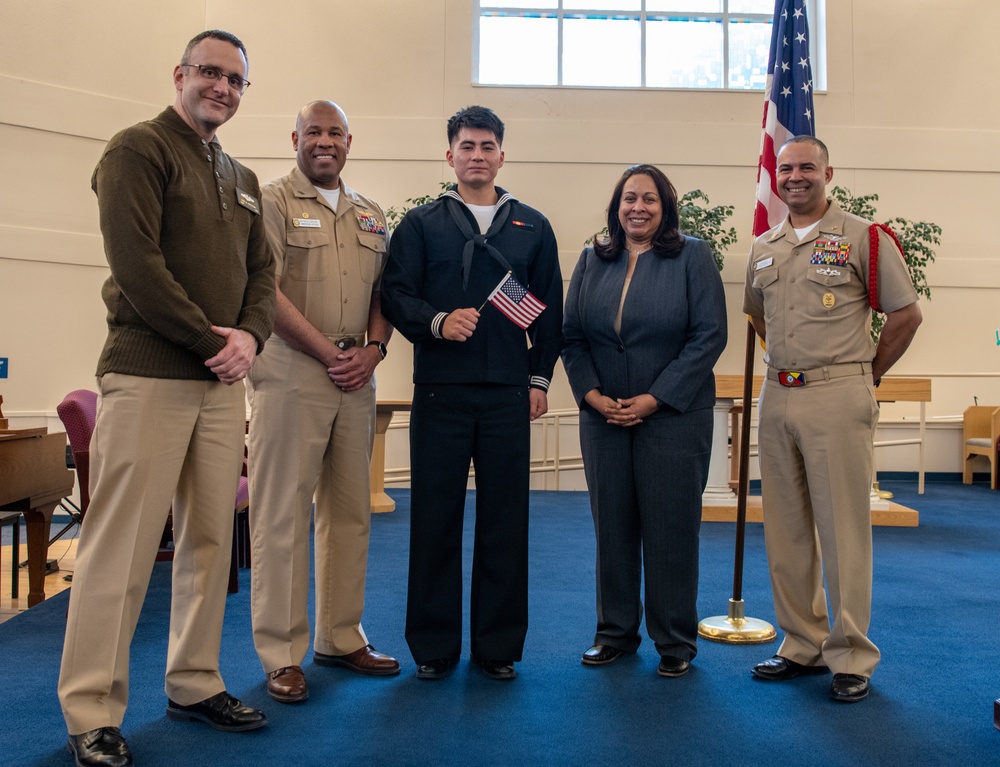 Naturalization Ceremony at US Navy Recruit Training Command