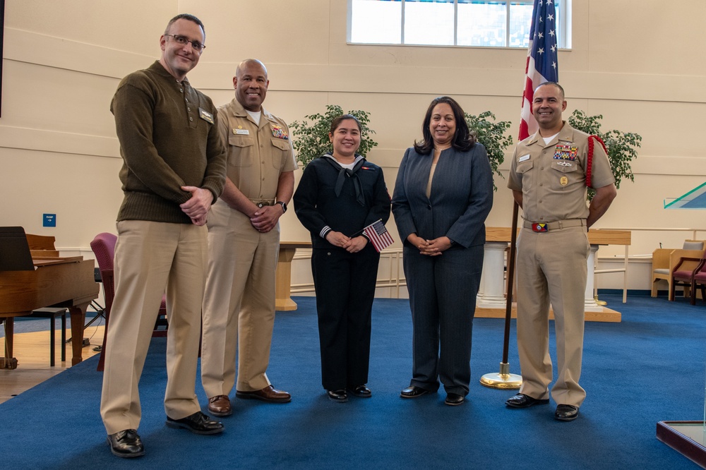 Naturalization Ceremony at US Navy Recruit Training Command