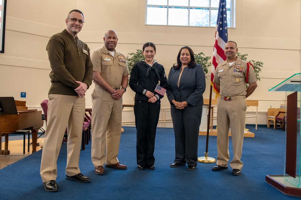 Naturalization Ceremony at US Navy Recruit Training Command