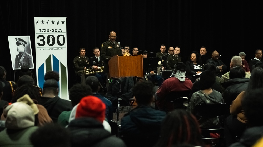 ILLINOIS NATIONAL GUARD JOINS COMMUNITY IN HONORING CAPTAIN WALTER DYETT AND A CHICAGO PUBLIC SCHOOL STUDENT