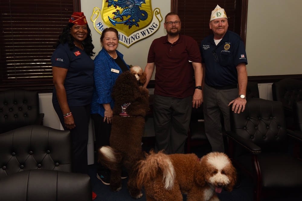 American Legion representatives visit Keesler AFB