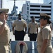 Hampton Roads Naval Museum hosts a re-enlistment ceremony aboard Battleship Wisconsin