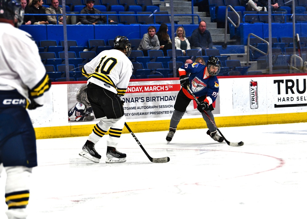 104th Fighter Wing Barnestormers play against the 103rd Airlift Wing