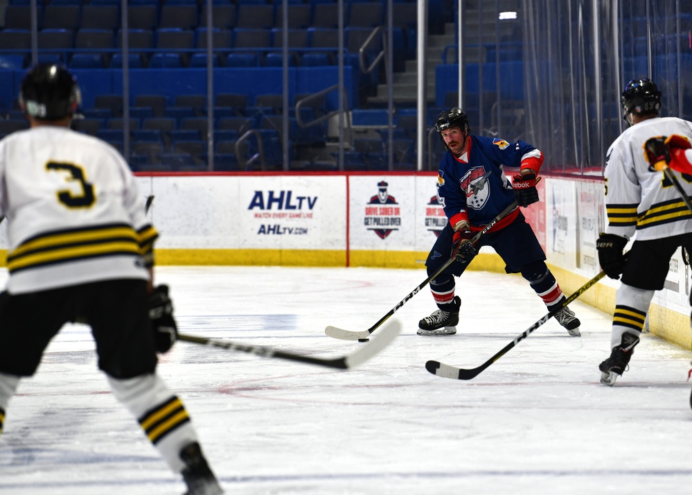 Fighter Wing Barnestormers play against the 103rd Airlift Wing