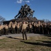 U.S. Marines Reenlist at the United States Marine Corps War Memorial Statue