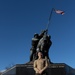 U.S. Marines Reenlist at the United States Marine Corps War Memorial Statue