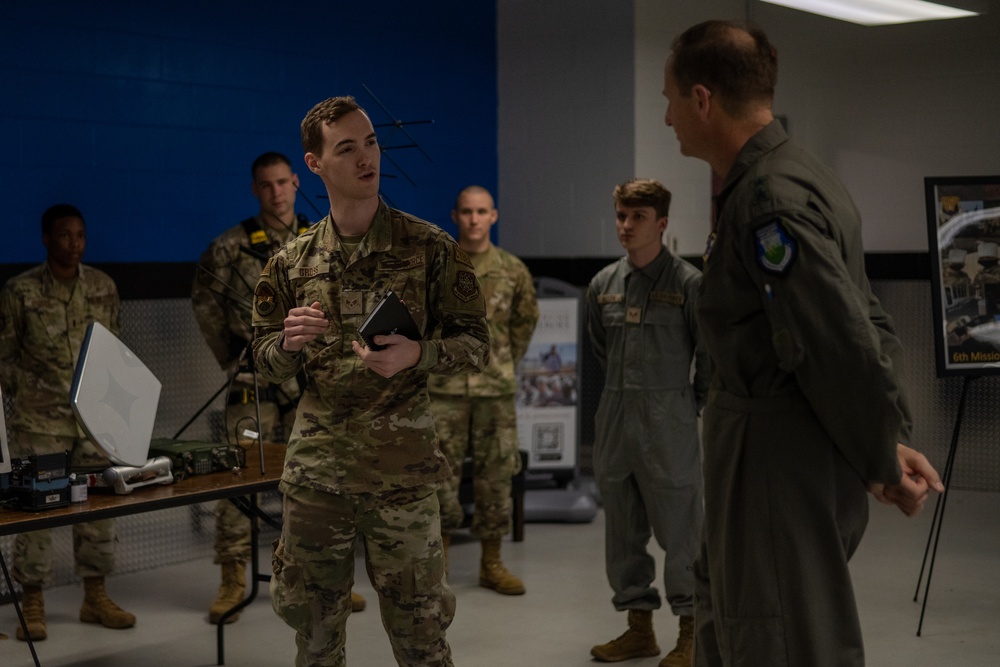 18th Air Force command team connects with MacDill Airmen