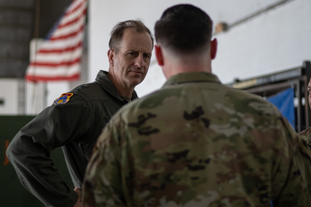 18th Air Force command team connects with MacDill Airmen