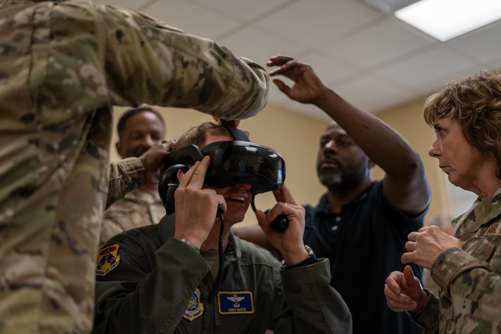 18th Air Force command team connects with MacDill Airmen