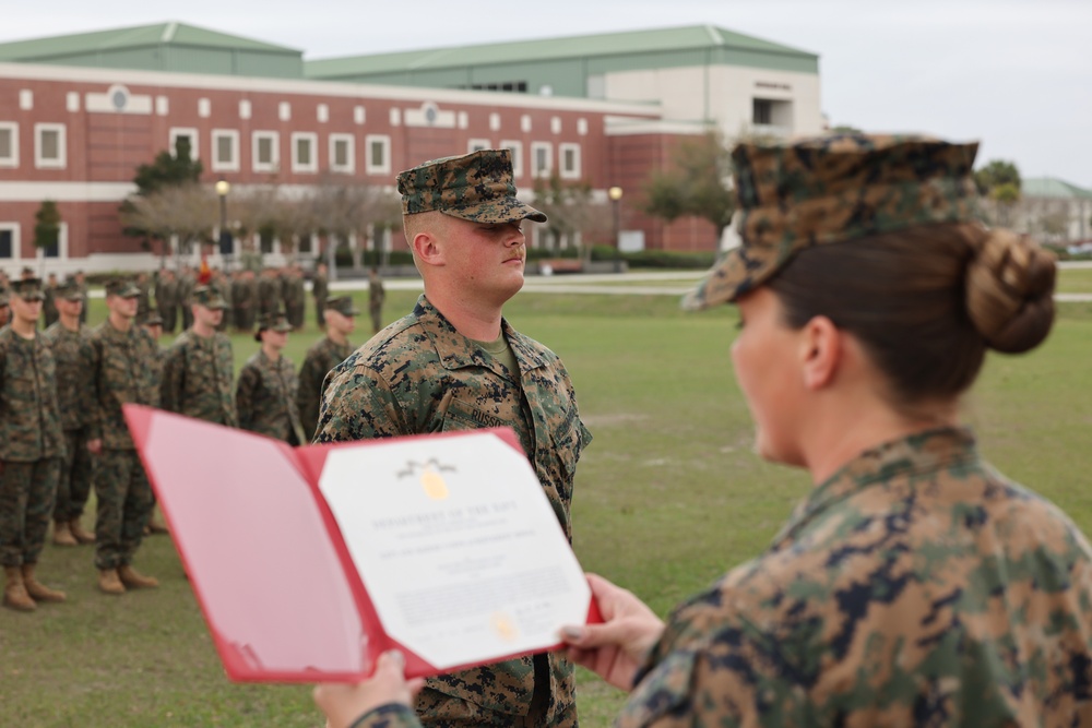 U.S. Marine recognized for success in Command Recruiting Program