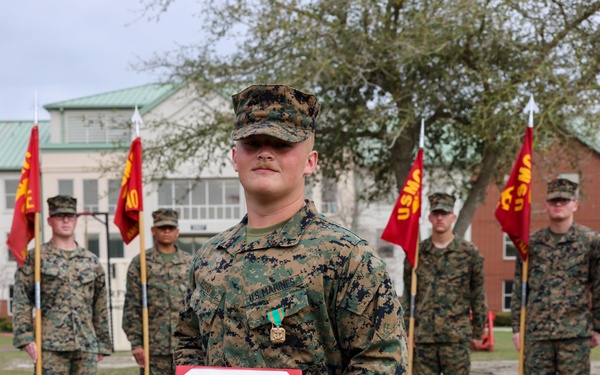 U.S. Marine recognized for success in Command Recruiting Program
