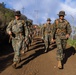 HQ Bn. Marines hike it out