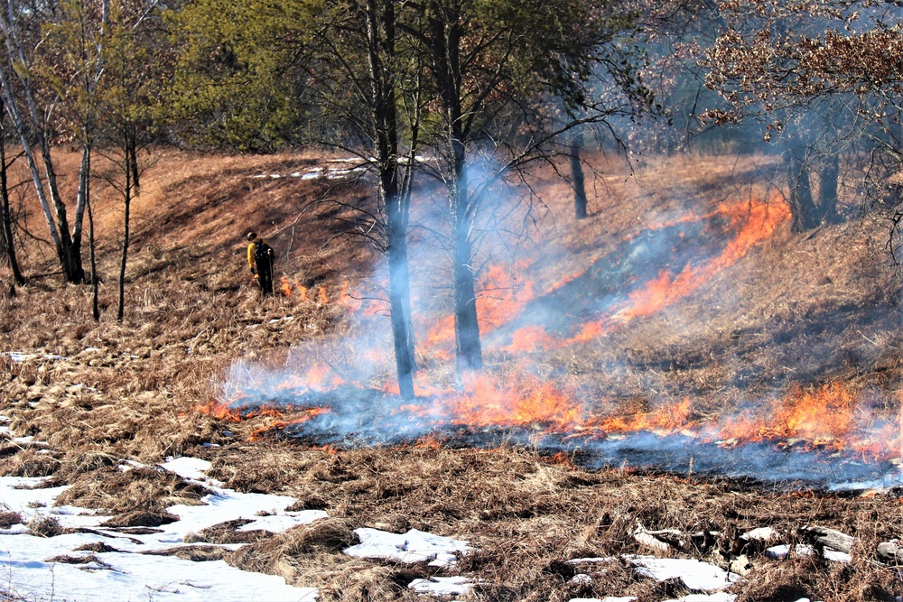 Fort McCoy holds 2023’s first prescribed burn at installation