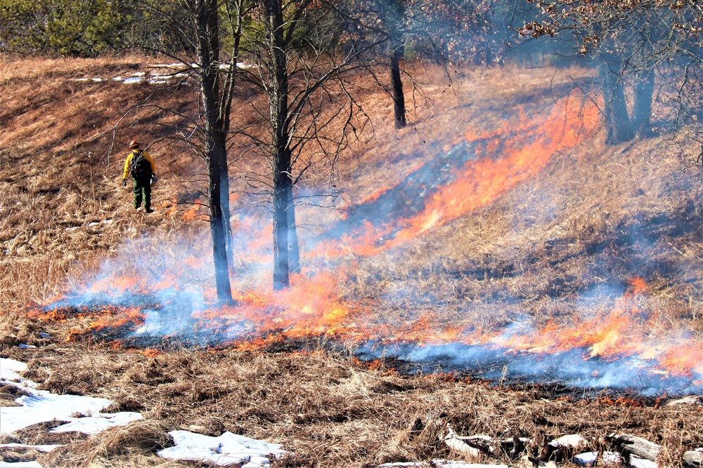 Fort McCoy holds 2023’s first prescribed burn at installation