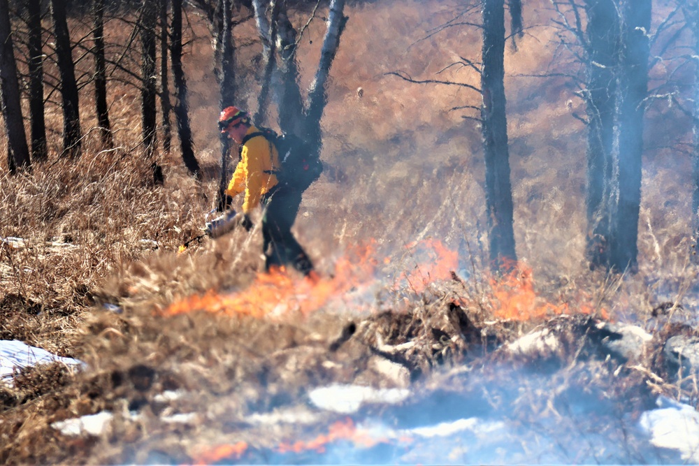 Fort McCoy holds 2023’s first prescribed burn at installation