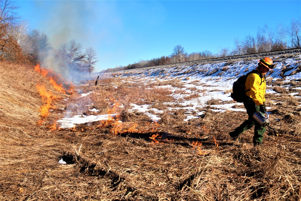 Fort McCoy holds 2023’s first prescribed burn at installation