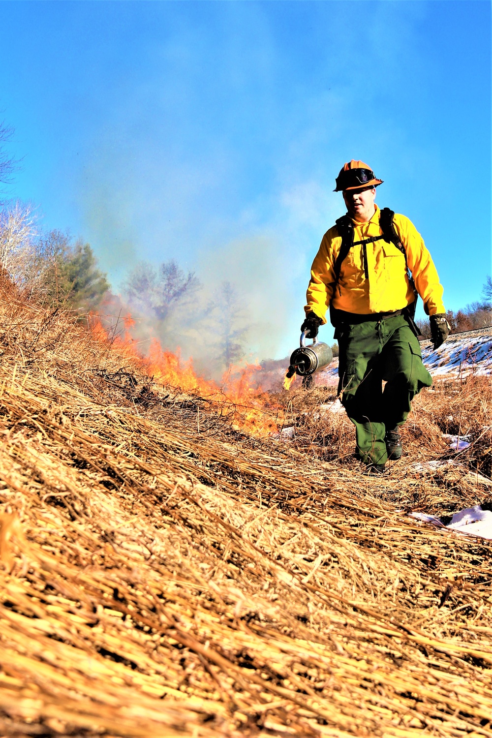 Fort McCoy holds 2023’s first prescribed burn at installation