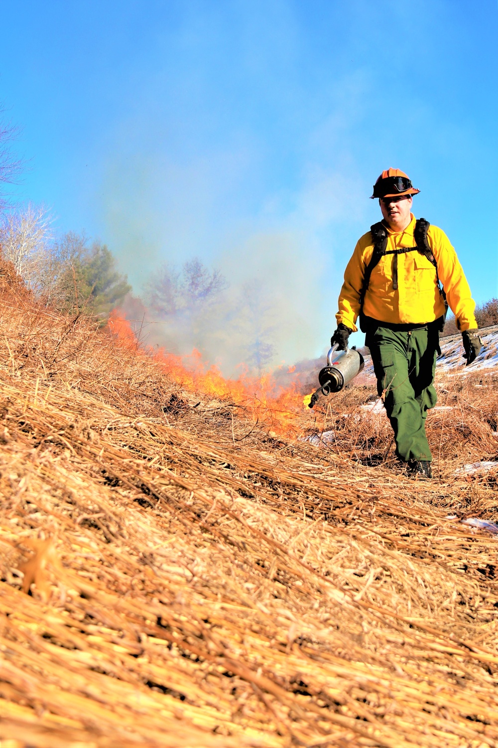 Fort McCoy holds 2023’s first prescribed burn at installation