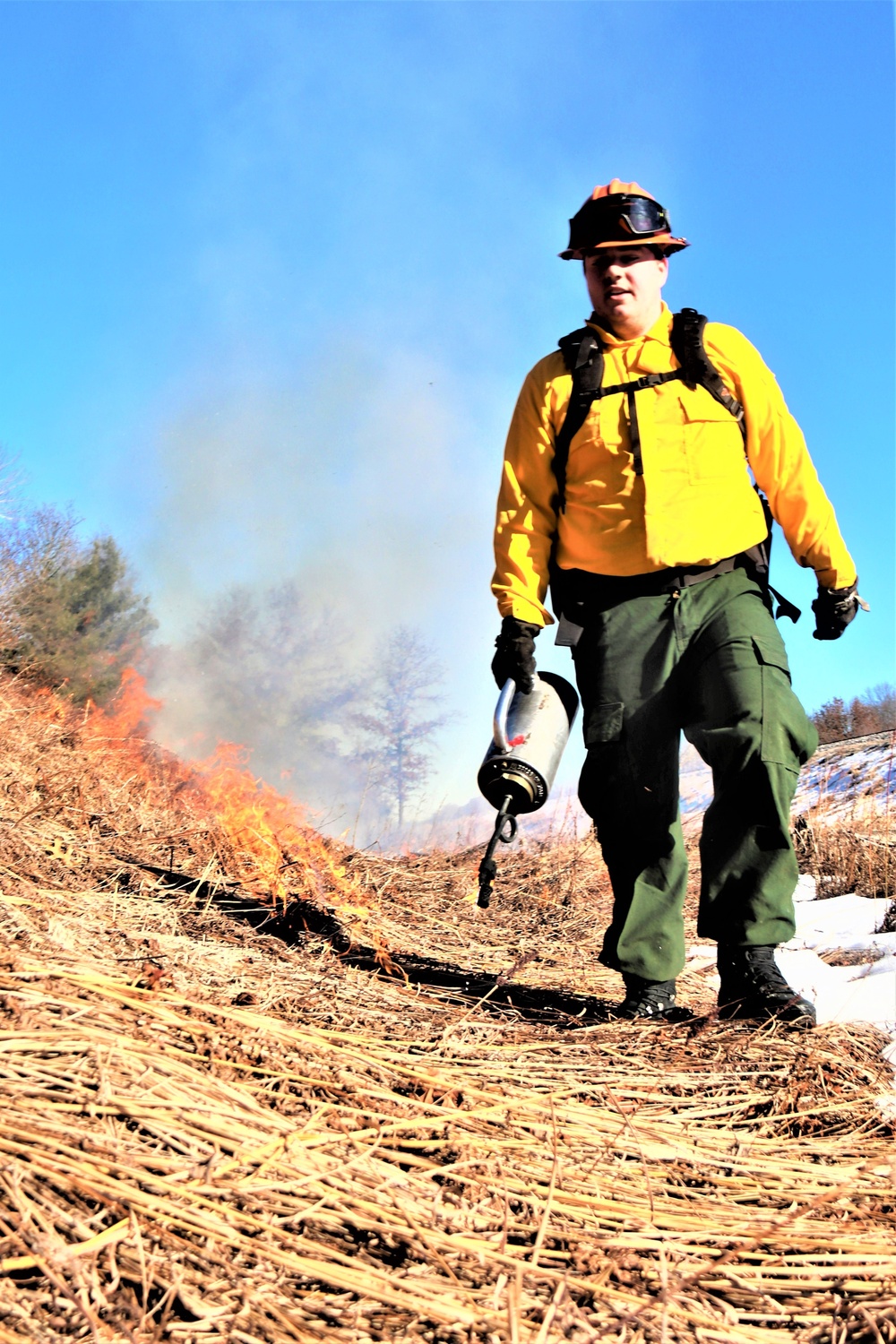 Fort McCoy holds 2023’s first prescribed burn at installation