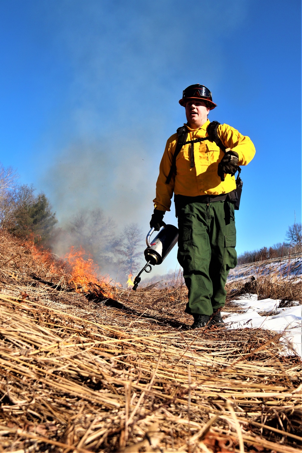 Fort McCoy holds 2023’s first prescribed burn at installation