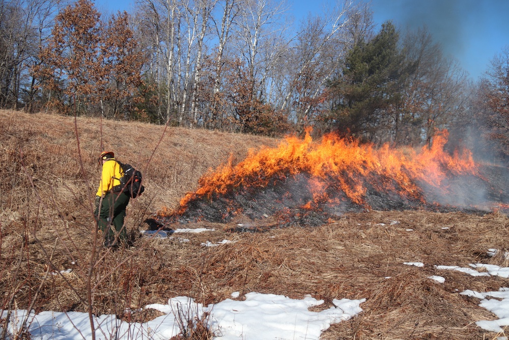 Fort McCoy holds 2023’s first prescribed burn at installation