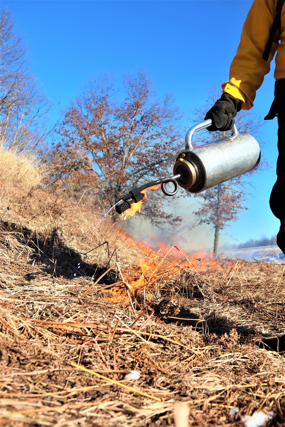 Fort McCoy holds 2023’s first prescribed burn at installation