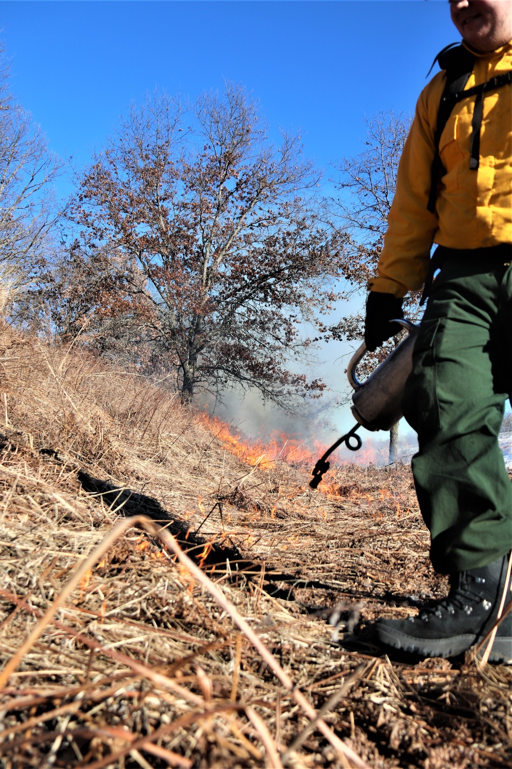 Fort McCoy holds 2023’s first prescribed burn at installation